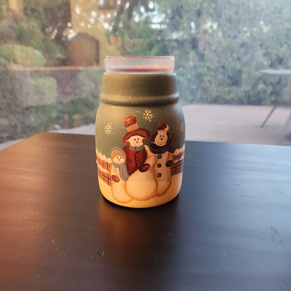 Snowman Tea Light Candle Holder